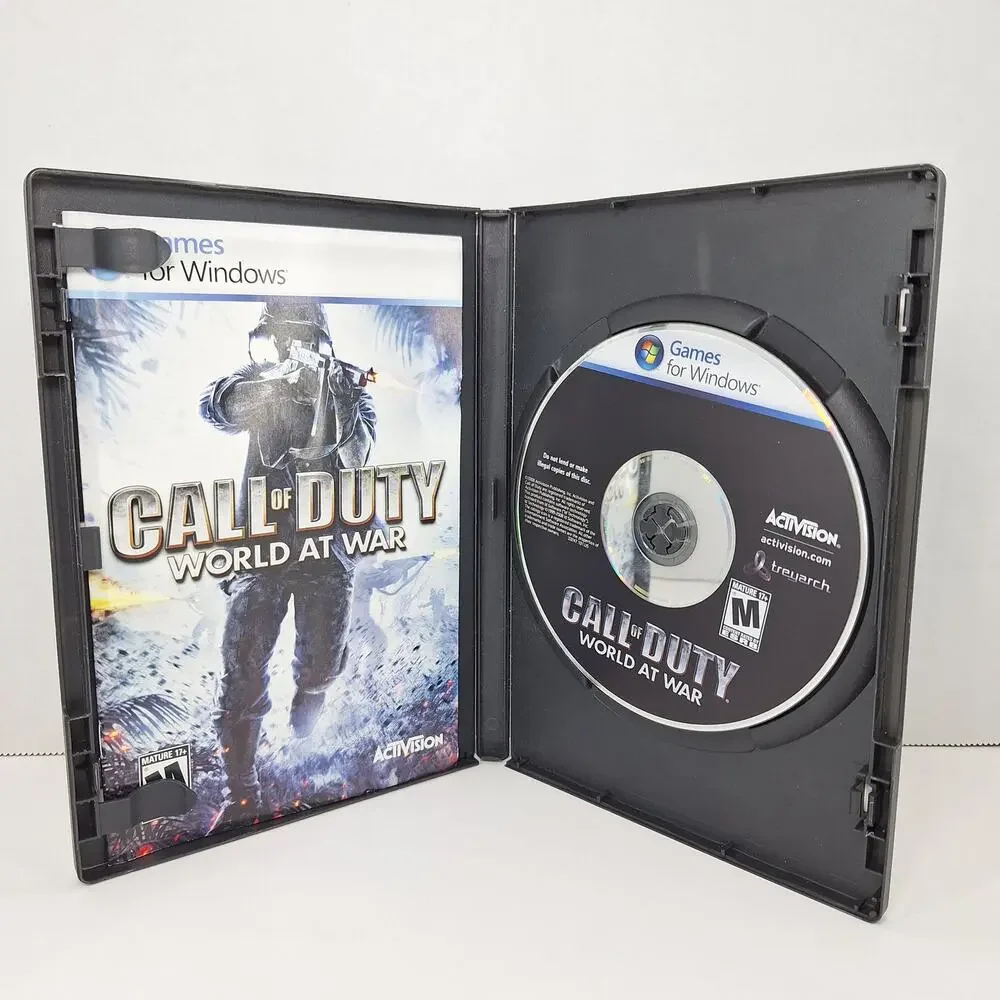Call Of Duty World At War Video Game With Case & Manual - Windows PC